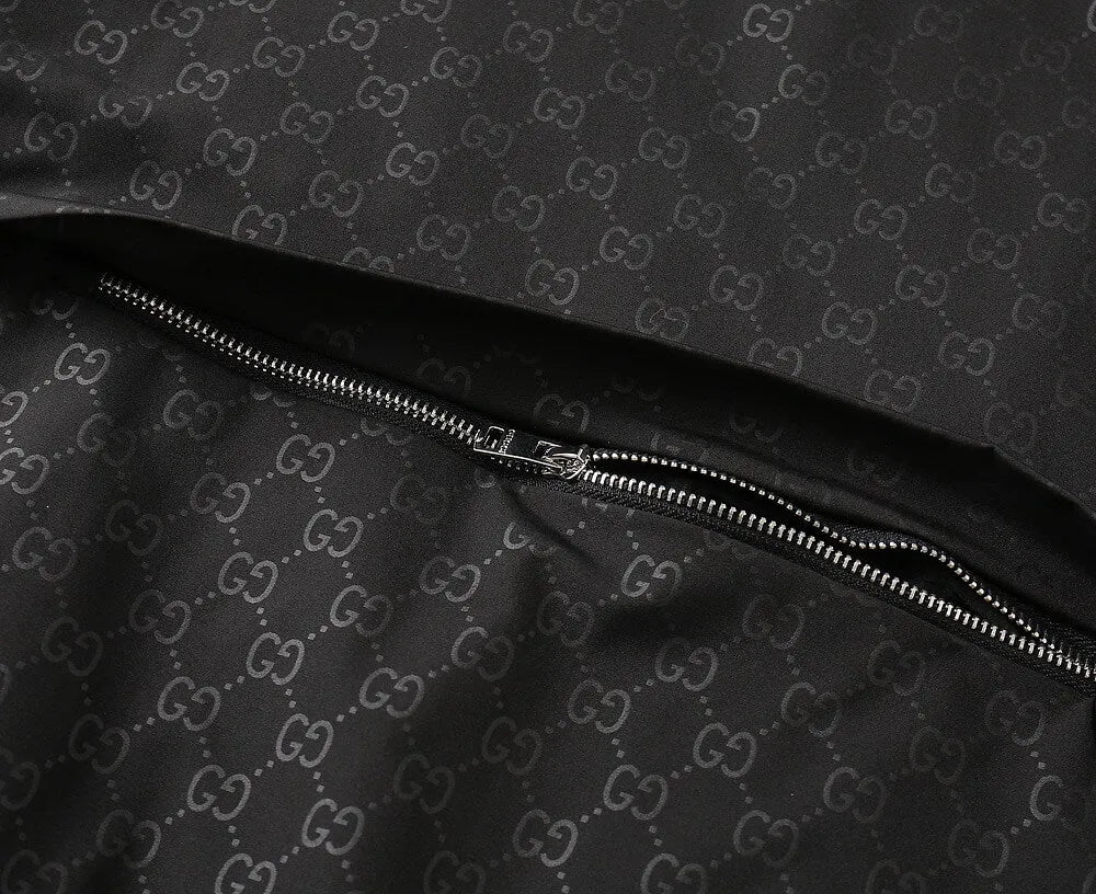 Dark Pattern Casual Hooded Jacket
