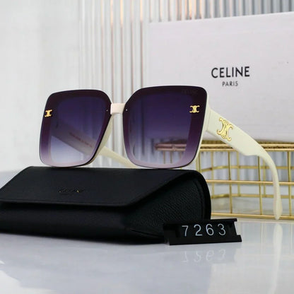 Full Frame Metal Pattern Sunglasses