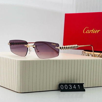 Frameless Color-Tinted Sunglasses
