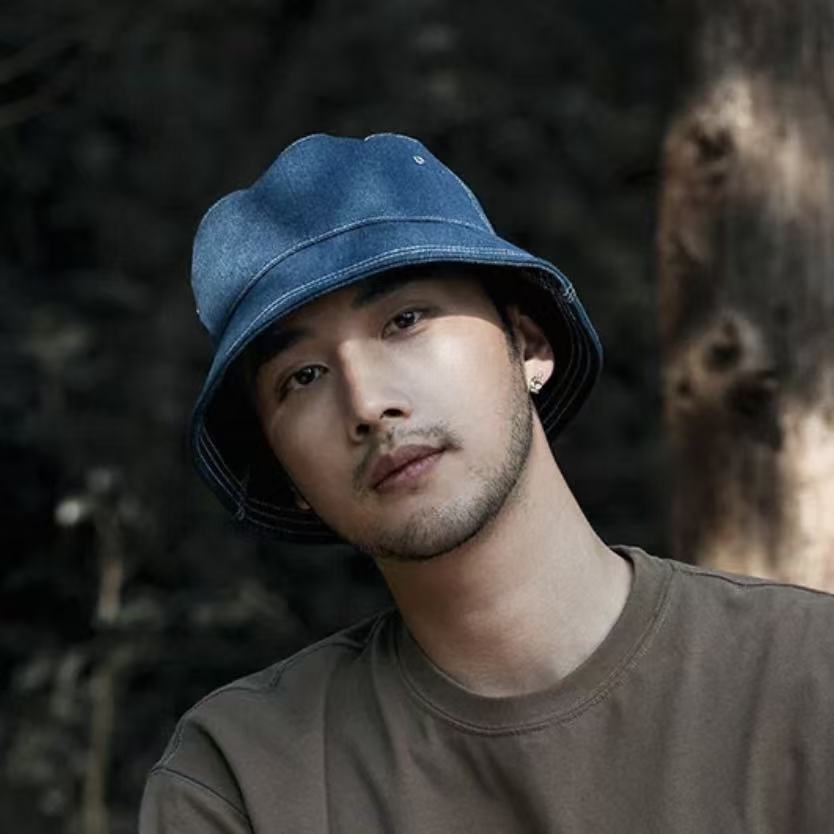 Belcastel Distressed Genuine Leather Trilby Hat