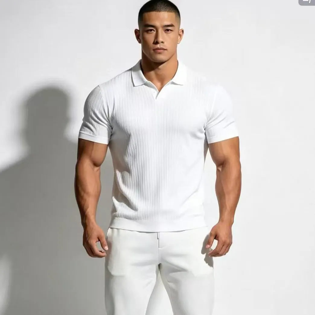 Minimal Solid Cotton Polo