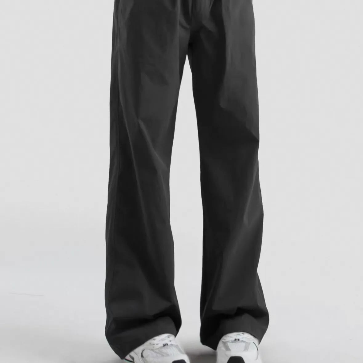 Loose Straight Leg Jeans-BLACK