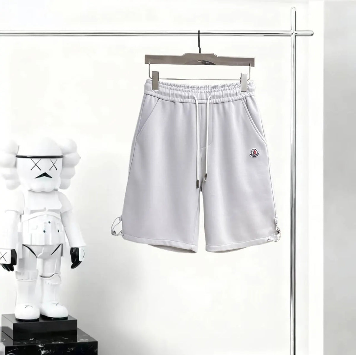 Drawstring Toggle‑Hem Sweat Shorts