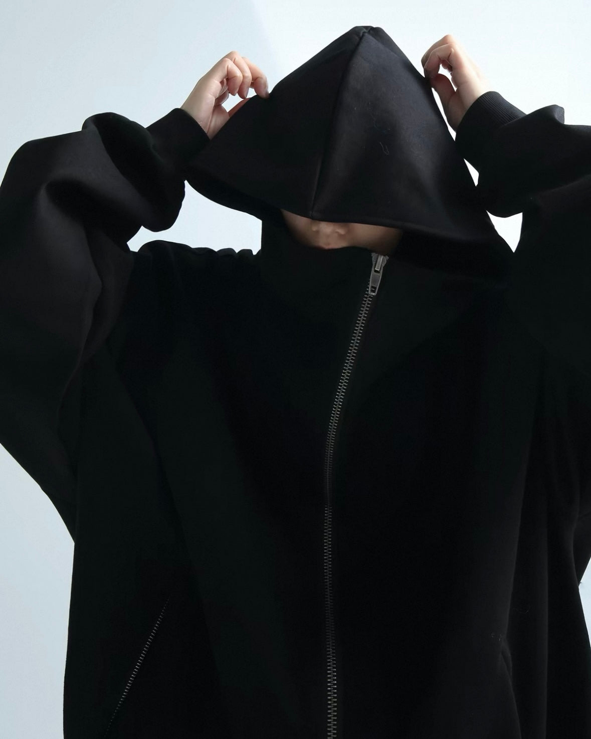 Strap Detail Cotton Hoodie