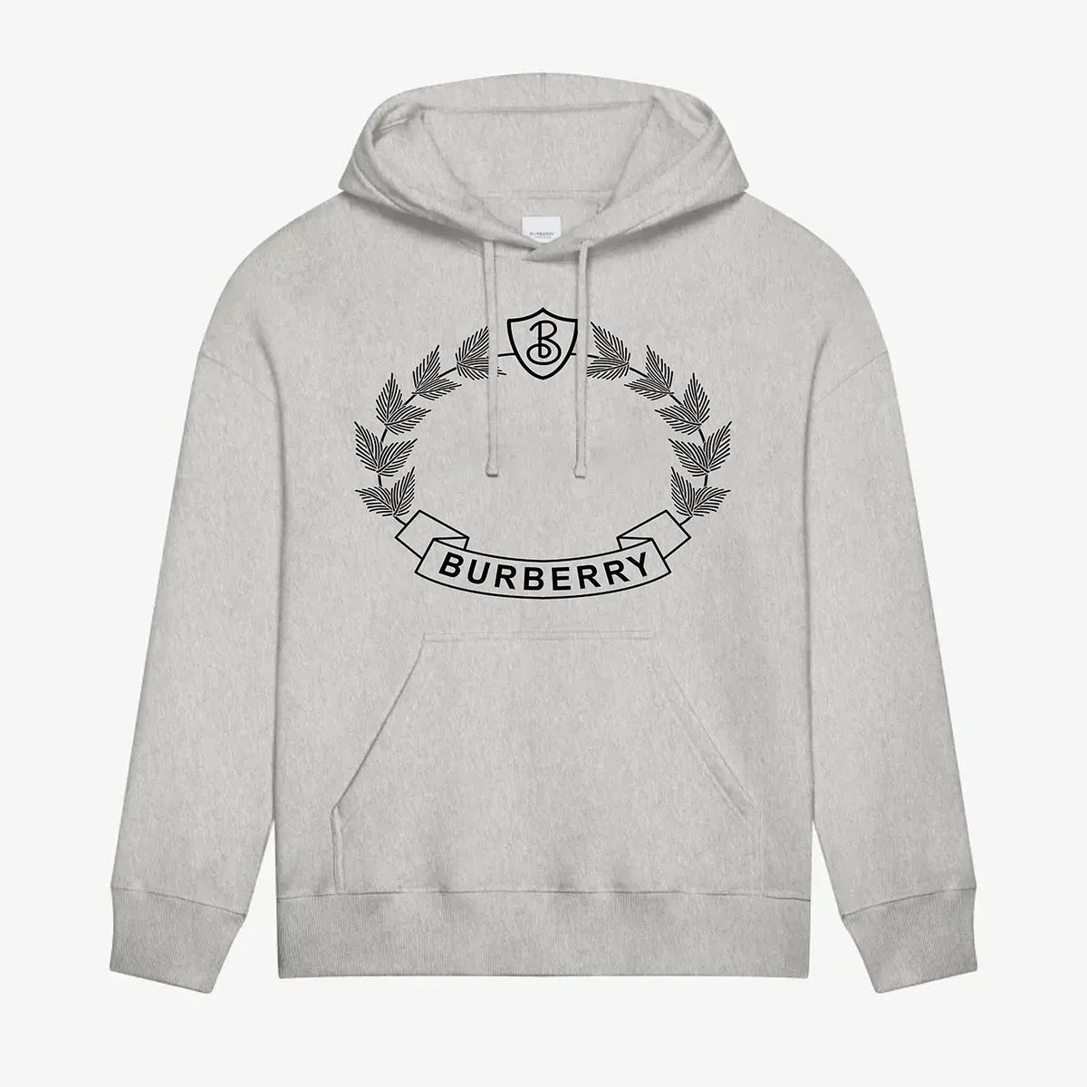 Oak Leaf Crest Print Hoodie