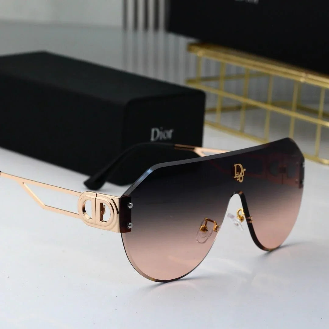 Bold Full-Print Mirror-Lens Sunglasses