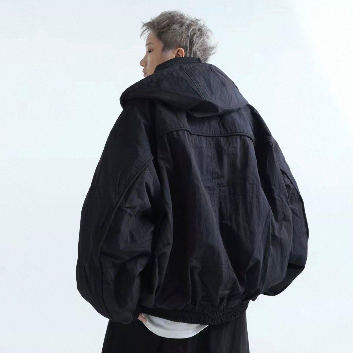 Strap Detail Cotton Hoodie