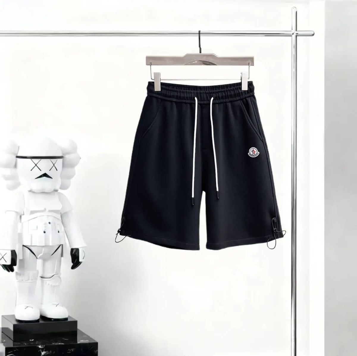 Drawstring Toggle‑Hem Sweat Shorts