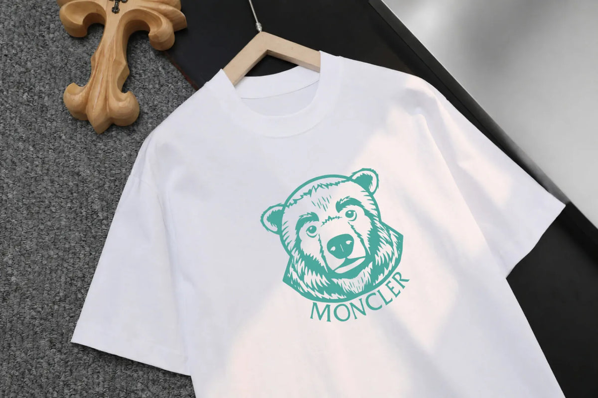 Bear Head Print T‑shirt