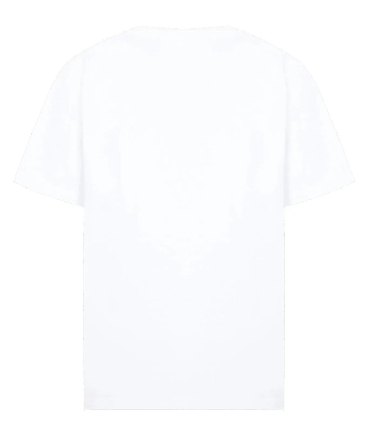 Rectangular Brand Print Crewneck T-Shirt