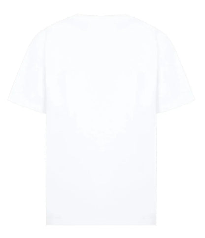 Rectangular Brand Print Crewneck T-Shirt