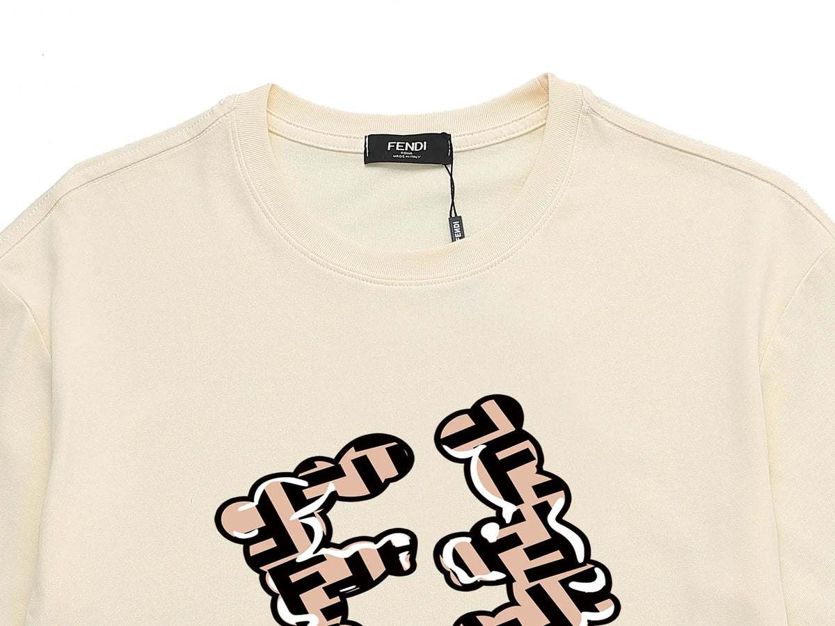 Creative Double F Print T-Shirt