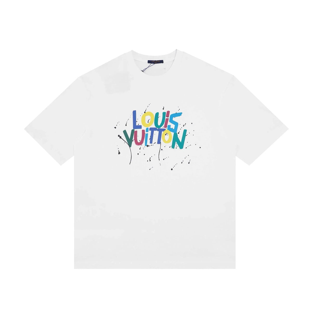 Ink Splash Print T Shirt