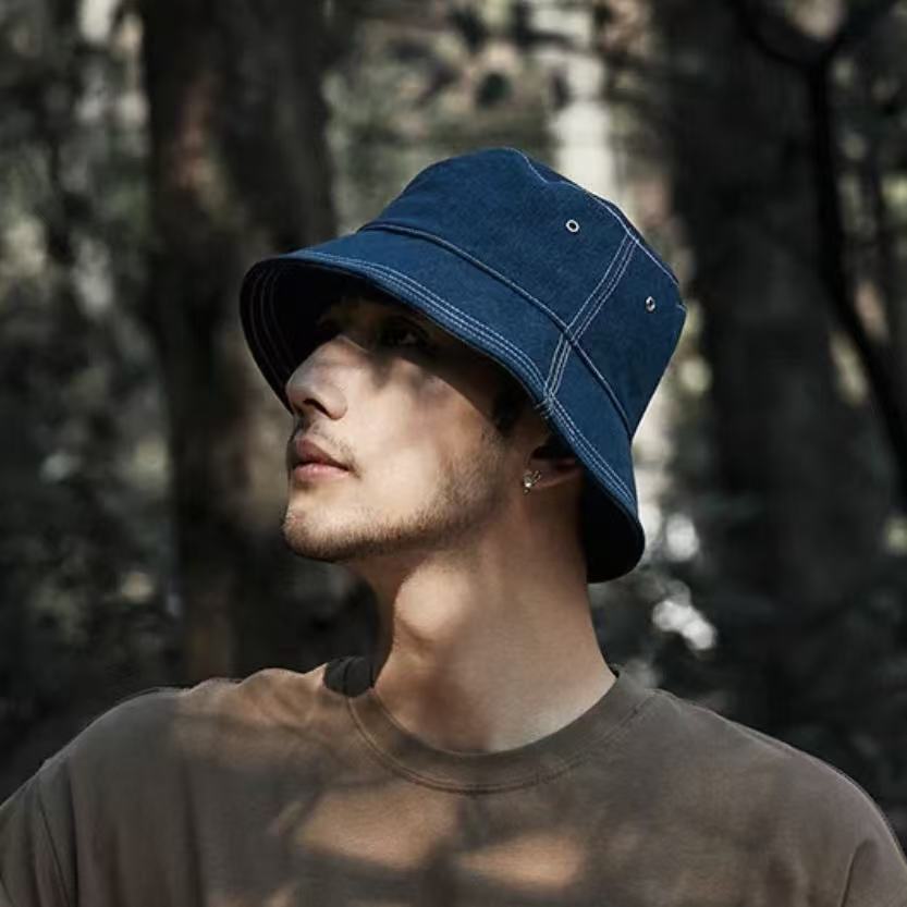 Belcastel Distressed Genuine Leather Trilby Hat