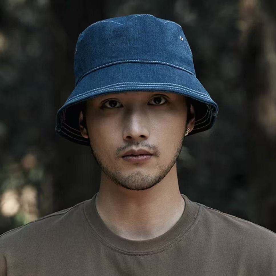 Belcastel Distressed Genuine Leather Trilby Hat