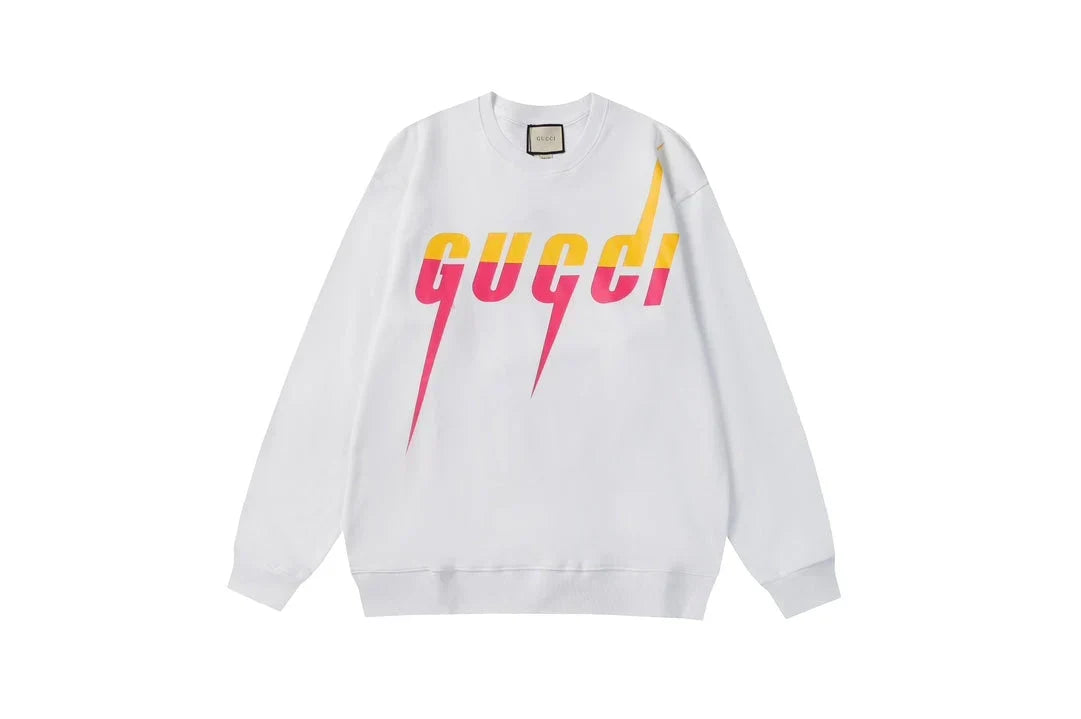 Colorful Gradient Bladed Letter Sweatshirt