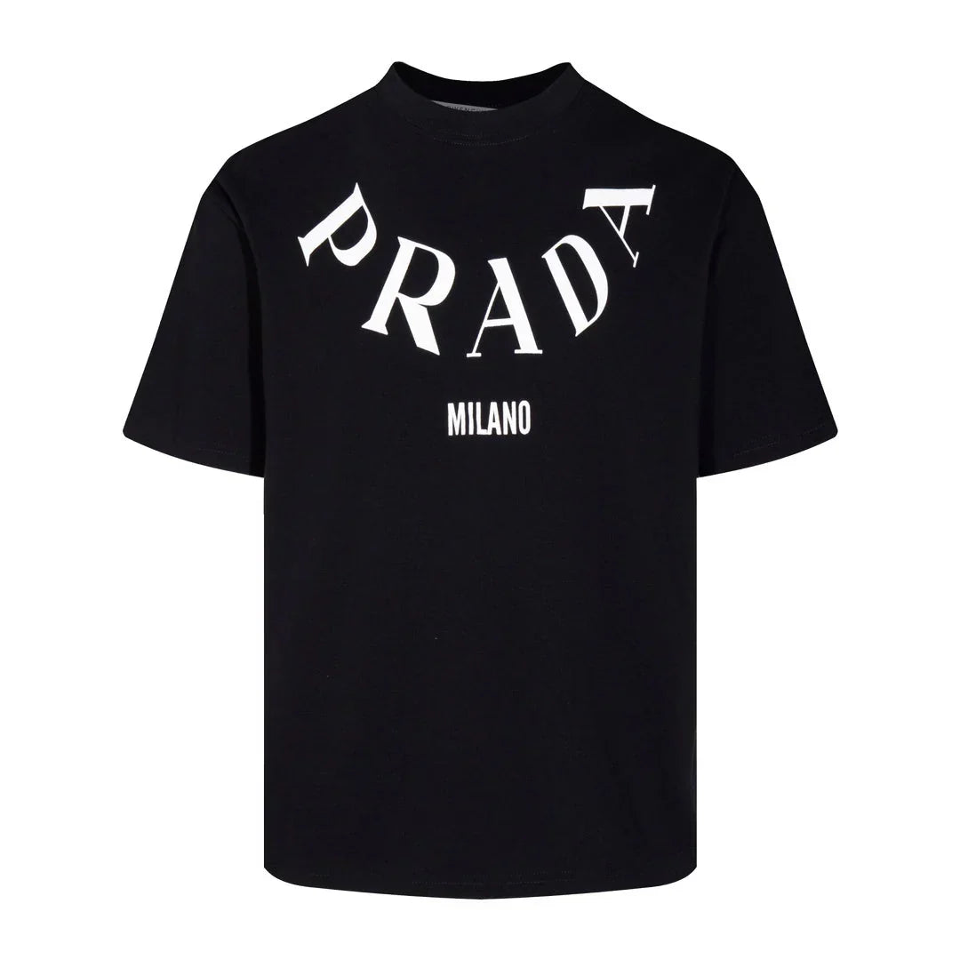 Print Collar T Shirt