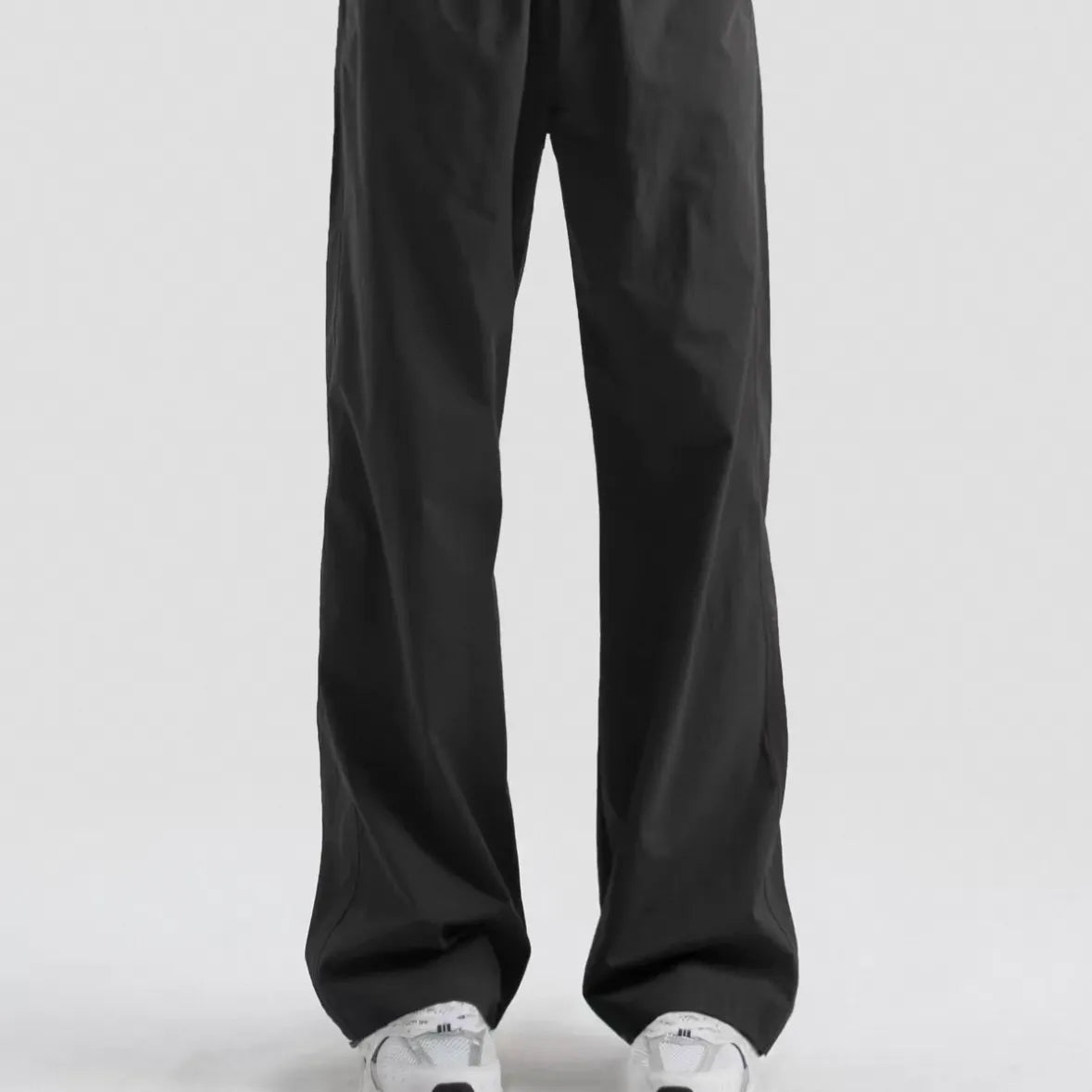 Loose Straight Leg Jeans-BLACK
