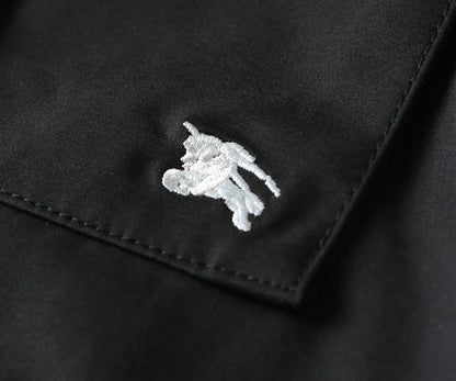 Plaid‑Lined Zip‑Up Collared Jacket