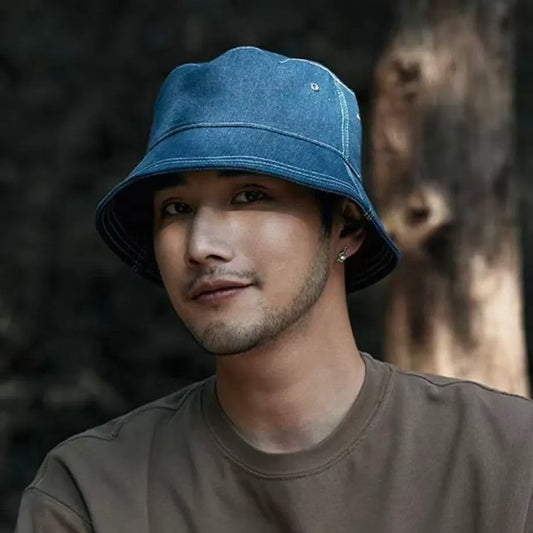 Belcastel Distressed Genuine Leather Trilby Hat